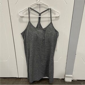NWOT Calvin Klein Performance Grey Built-In Bra Skater Dress
